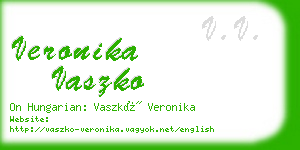 veronika vaszko business card